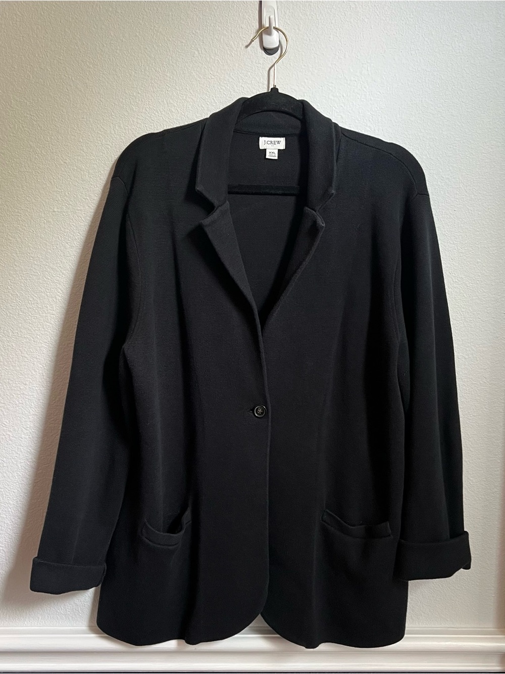 J. Crew Schoolboy Sweater Blazer - Black